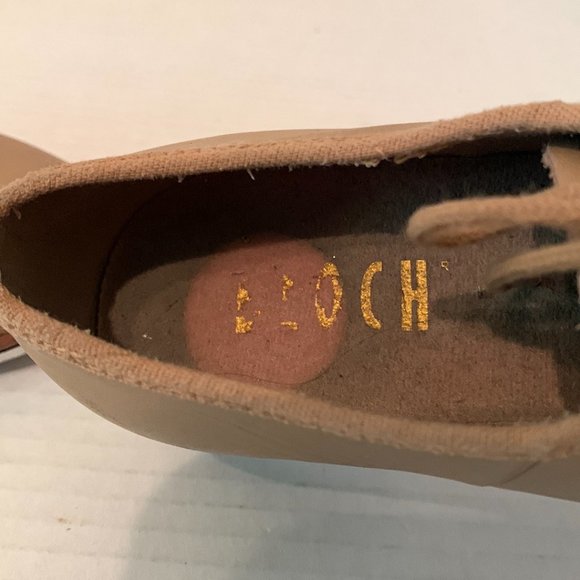 Bloch Techno Girls Lace-Up Leather Tap Shoes - Picture 7 of 14